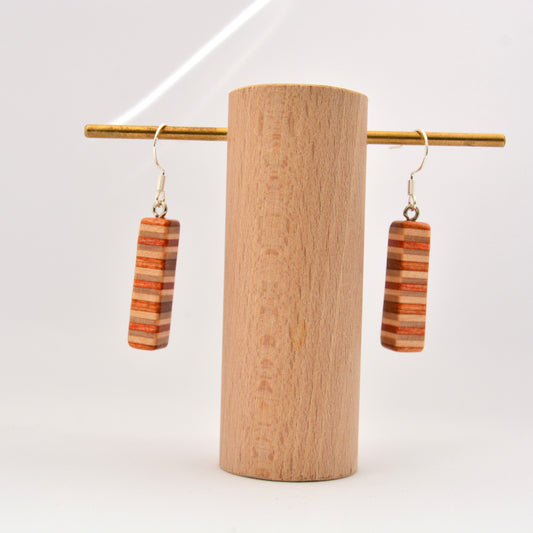 Laminated skate earrings